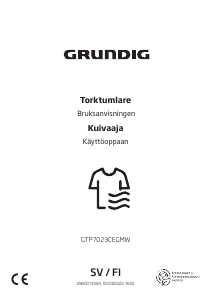 Käyttöohje Grundig GTP 7023 CEGMW Kuivausrumpu