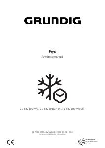 Bruksanvisning Grundig GFRN 66820 X Frys