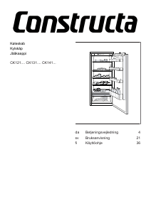 Käyttöohje Constructa CK141NSE0 Jääkaappi