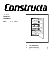 Manuál Constructa CK141NSE0 Lednice