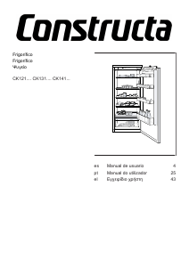 Manual de uso Constructa CK141NSE0 Refrigerador