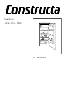 Manual Constructa CK222EFE0 Refrigerator