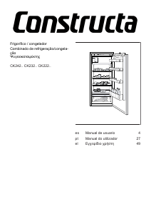 Manual de uso Constructa CK222EFE0 Refrigerador