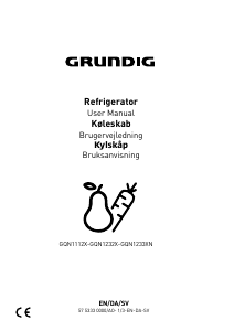 Návod Grundig GQN 1232 X Chladnička s mrazničkou
