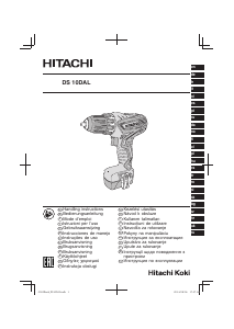 Käyttöohje Hitachi DS 10DAL Porakone-ruuvinväännin