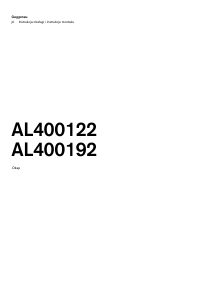 Instrukcja Gaggenau AL400192 Okap kuchenny