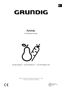 Bruksanvisning Grundig GLRN 66820 X Kylskåp