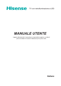 Manuale Hisense H40M3300 LED televisore