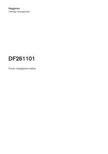 Rokasgrāmata Gaggenau DF261101 Trauku mašīna