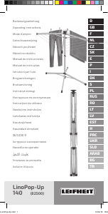 Manual Leifheit LinoPop-Up 140 Clothes Drying Rack