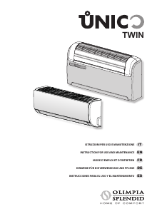 Manual Olimpia Splendid Unico Twin Air Conditioner