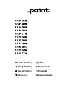 Bruksanvisning Point RR240RN Kyl-frys