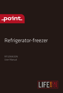 Brugsanvisning Point RF32NW20N Køle-fryseskab
