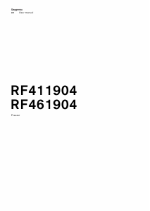 Manual Gaggenau RF461904 Freezer