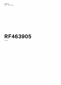 Manual Gaggenau RF463905 Freezer