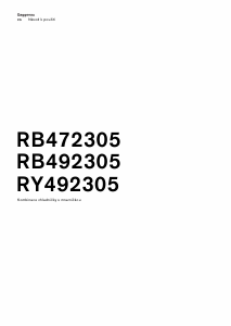 Manuál Gaggenau RB492305 Lednice s mrazákem