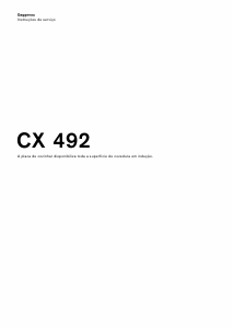 Manual Gaggenau CX492111 Placa