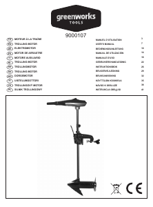 Manual de uso Greenworks 9000107 Motor fuera de borda