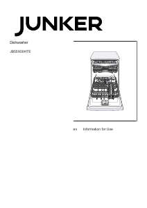 Manual Junker JB55X00HTE Dishwasher