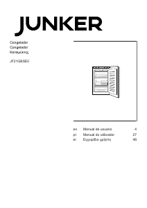 Manual de uso Junker JF21GBSE0 Congelador