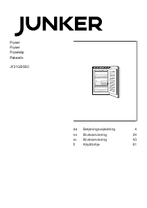 Brugsanvisning Junker JF21GBSE0 Fryser