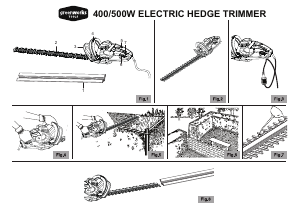 Manual Greenworks 22247 Trimmer de gard viu