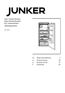 Brugsanvisning Junker JC30GCSE0 Køleskab