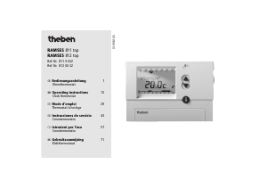 Handleiding Theben RAMSES 811 top Thermostaat