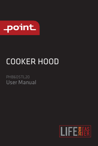 Manual Point PHB60STL20 Cooker Hood
