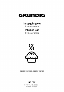 Bruksanvisning Grundig GEBM 19301 BP Ugn