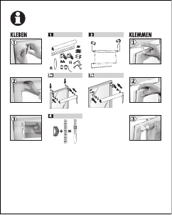 Manual de uso Gardinia EasyFix Estor enrollable