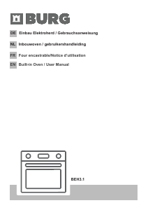 Bedienungsanleitung Burg BEH3.1 Backofen