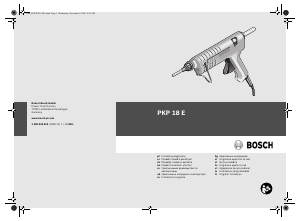 Mode d’emploi Bosch PKP 18 E Pistolet à colle