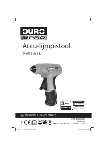 Handleiding DURO D-AK 3.6/1 Li Lijmpistool