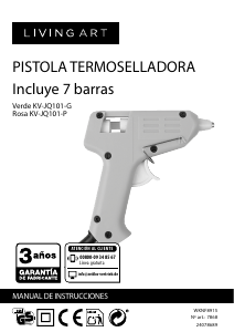 Manual De Uso Living Art KV JQ101 P Pistola Para Pegar