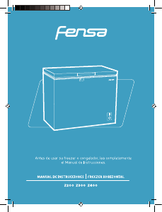 Manual de uso Fensa Z 200 Congelador