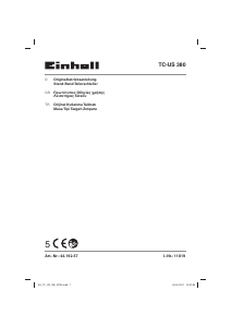 Εγχειρίδιο Einhell TC-US 380 Μηχανή λειάνσεως με ιμάντα από γυαλόχαρτο