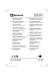 Manual Einhell GE-WS 18/35 Li Pulverizador para jardim