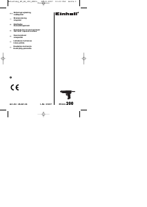 Vadovas Einhell BT-GG 200 Klijų pistoletas