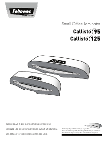 Mode d’emploi Fellowes Callisto 95 Plastifieuse