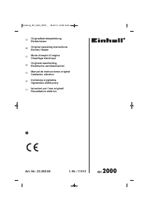 Bedienungsanleitung Einhell EH 2000 Heizgerät