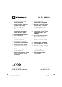 Manual Einhell GC-CH 1855/1 Li Trimmer de gard viu
