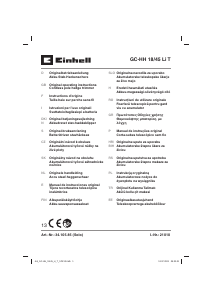 Manual de uso Einhell GC-HH 18/45 Li T Tijeras cortasetos