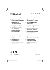 Kullanım kılavuzu Einhell GE-HH 18/45 Li T Çalı makası