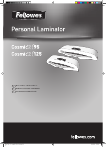 Handleiding Fellowes Cosmic 2 95 Lamineermachine