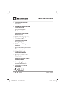 Manual Einhell FREELEXO 750 LCD BT+ Lawn Mower