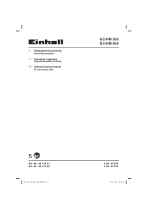 Instrukcja Einhell GC-HM 400 Kosiarka