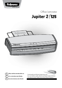 Manual de uso Fellowes Jupiter 2 125 Plastificadora