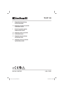 Bedienungsanleitung Einhell TE-HP 140 Hochdruckreiniger