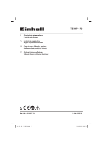 Kullanım kılavuzu Einhell TE-HP 170 Yüksek basınçlı yıkama makinesi